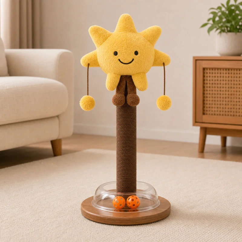 Fruit and Character Rotating Cat Scratching Posts - clean product image 4