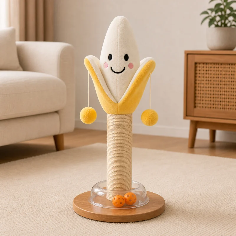 Fruit and Character Rotating Cat Scratching Posts - clean product image 5