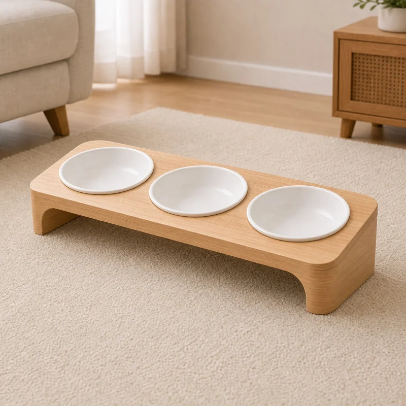 Cat Bowl Stands and Raised Feeding Stations - clean product image 2
