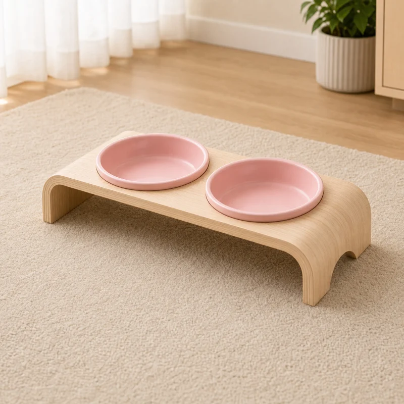 Cat Bowl Stands and Raised Feeding Stations - clean product image 3