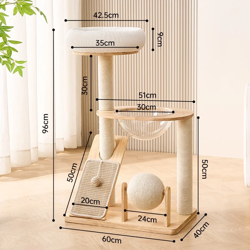Acrylic Bubble Cat Trees and Space Capsule Towers - style option 6