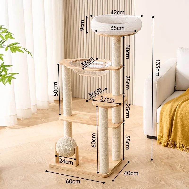 Acrylic Bubble Cat Trees and Space Capsule Towers - style option 7