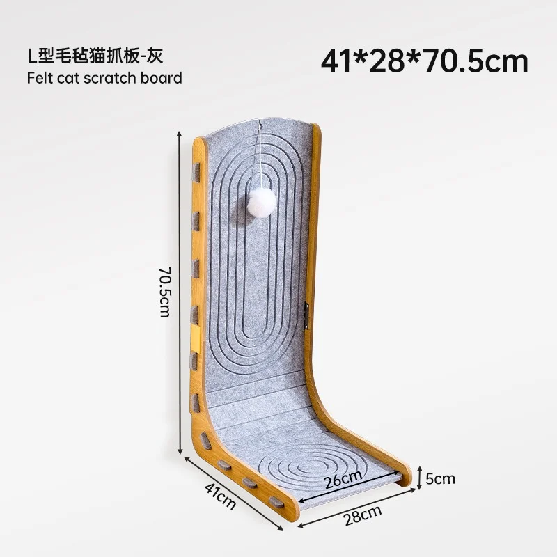 L-Shaped and Wall-Leaning Cat Scratchers - style option 5