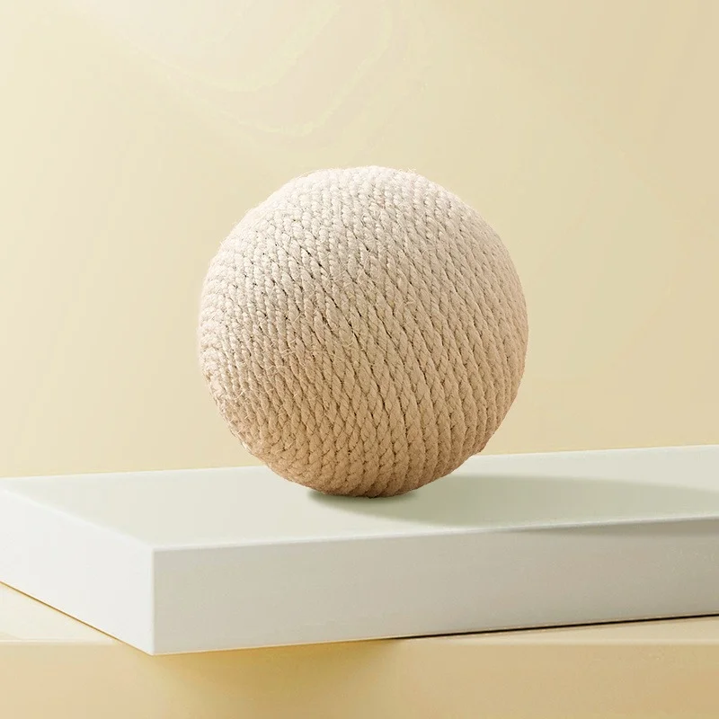 Sisal Cat Balls and Feather Cat Balls - style option 1