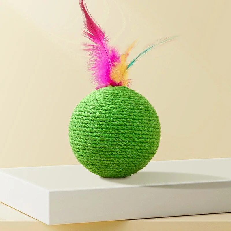 Sisal Cat Balls and Feather Cat Balls - style option 8