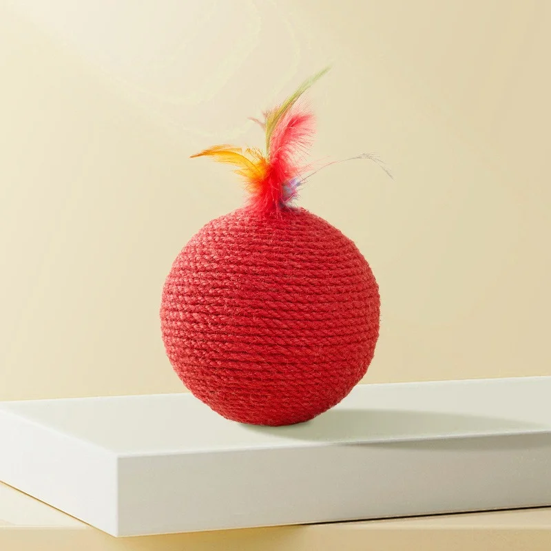 Sisal Cat Balls and Feather Cat Balls - style option 9