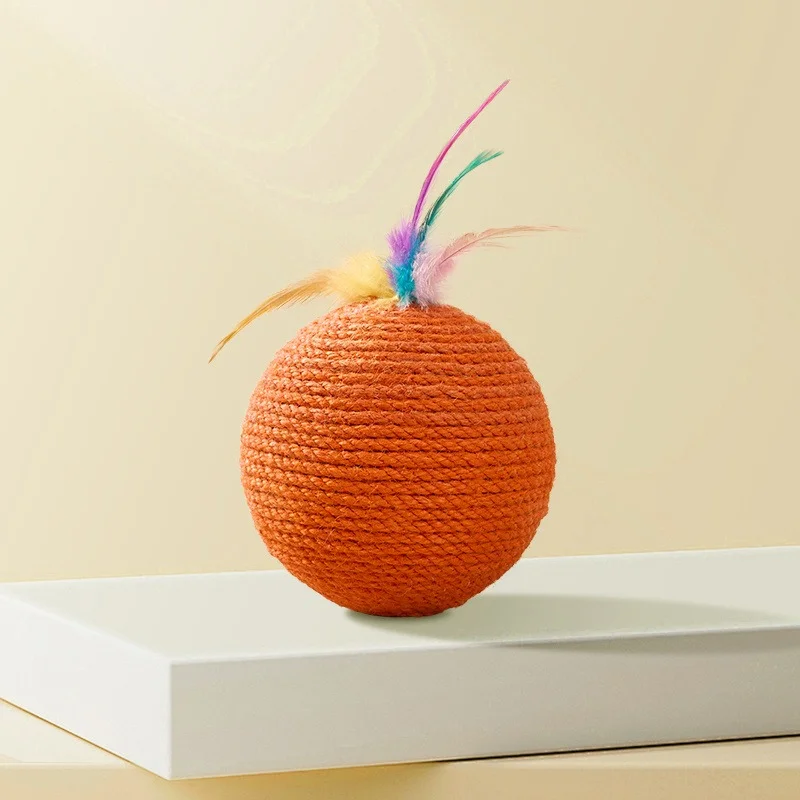 Sisal Cat Balls and Feather Cat Balls - style option 10