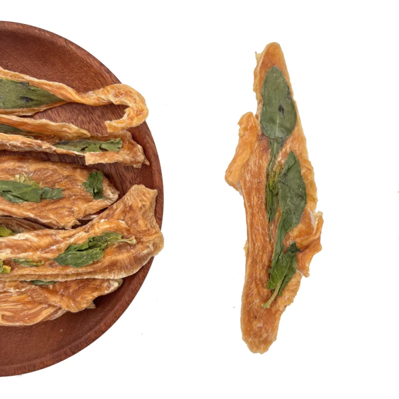 Chicken and Duck Jerky Dog Treats Wholesale - FG11 Chicken & Spinach Jerky