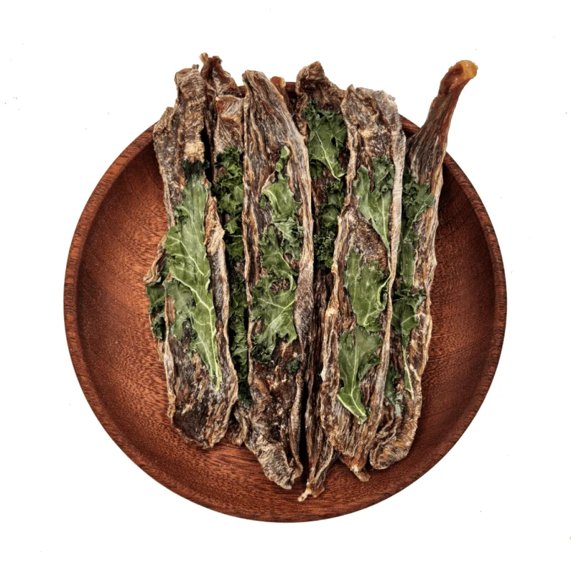Chicken and Duck Jerky Dog Treats Wholesale - FG12 Duck & Kale Jerky