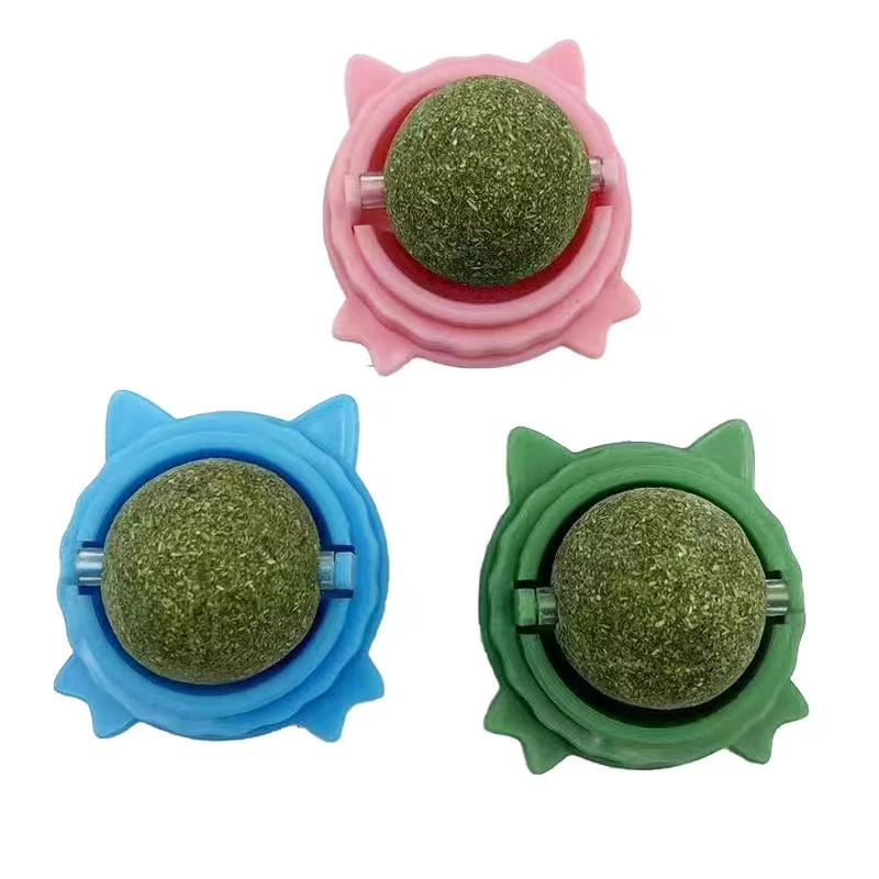 Interactive Cat Feeder and Wobble Toys - Cat licking treat toy