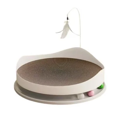 Cat Turntable Scratchers and Round Lounge Pads - 45 cm double-layer cat turntable scratcher