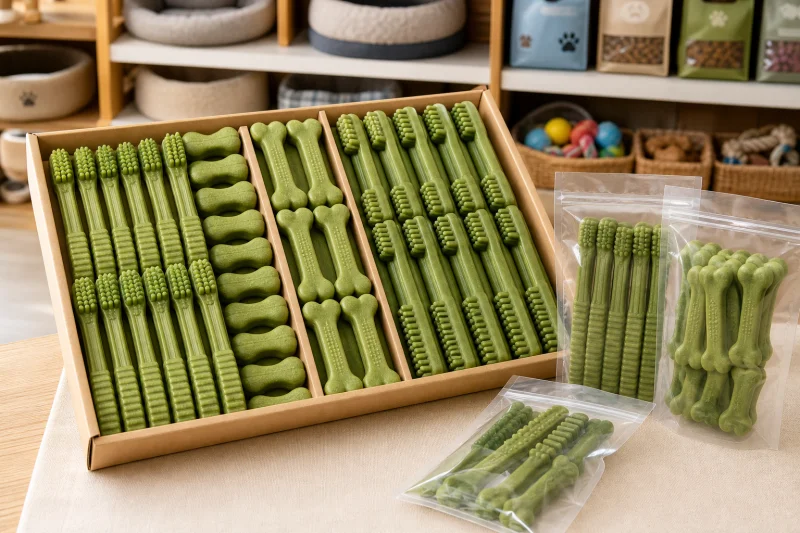 Shaped Dog Dental Chews: Repeat-Buy Treat SKUs for Pet Stores and Importers