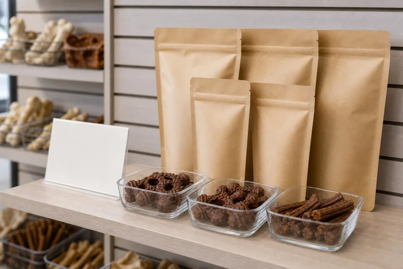 Dog dental chew and treat assortment for retail shelf planning